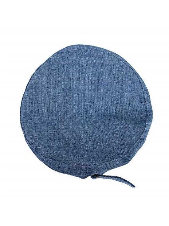 Women\'s Denim Cotton Beret Hat British Style Strap Adjustable main image 4